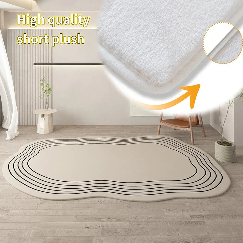 Tapis blanc géométrique - RADIANT