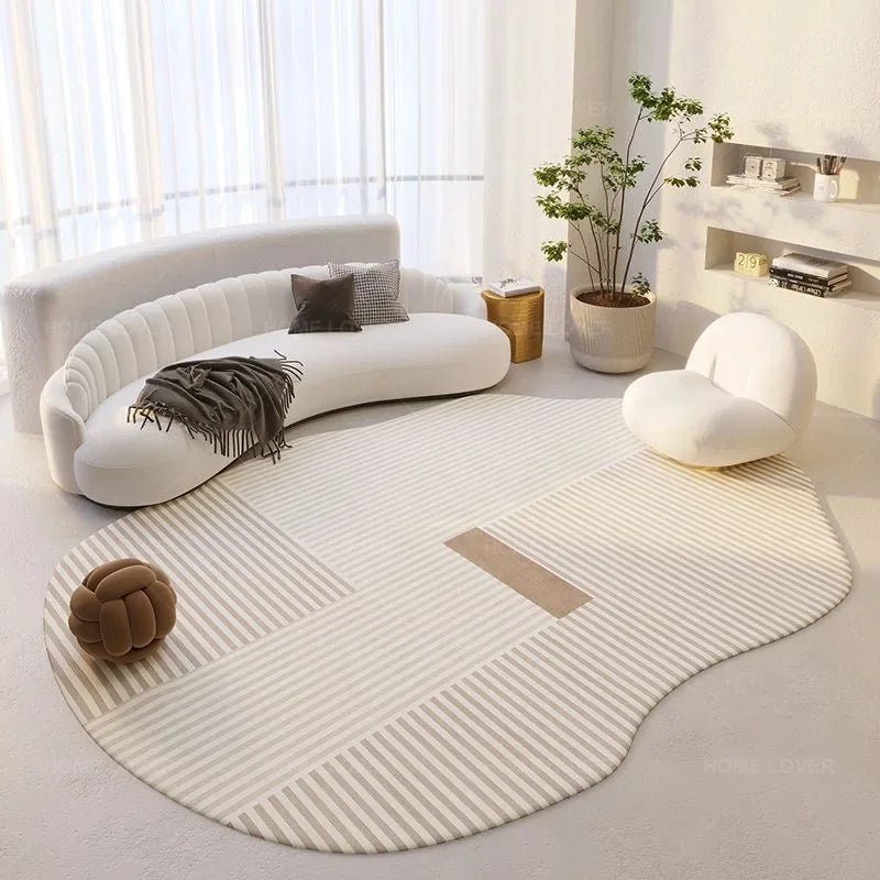 Tapis blanc géométrique - RADIANT