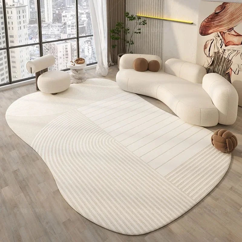 Tapis blanc géométrique - RADIANT